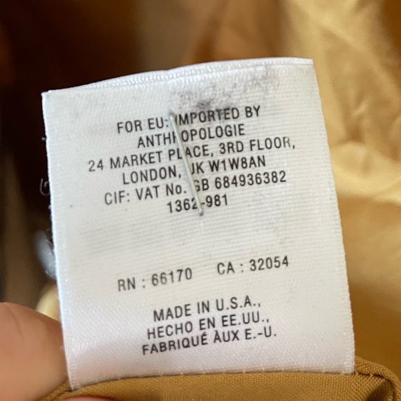 Anthropologie Elevenses Wool & Mohair Blend Pea Coat - Picture 6 of 7